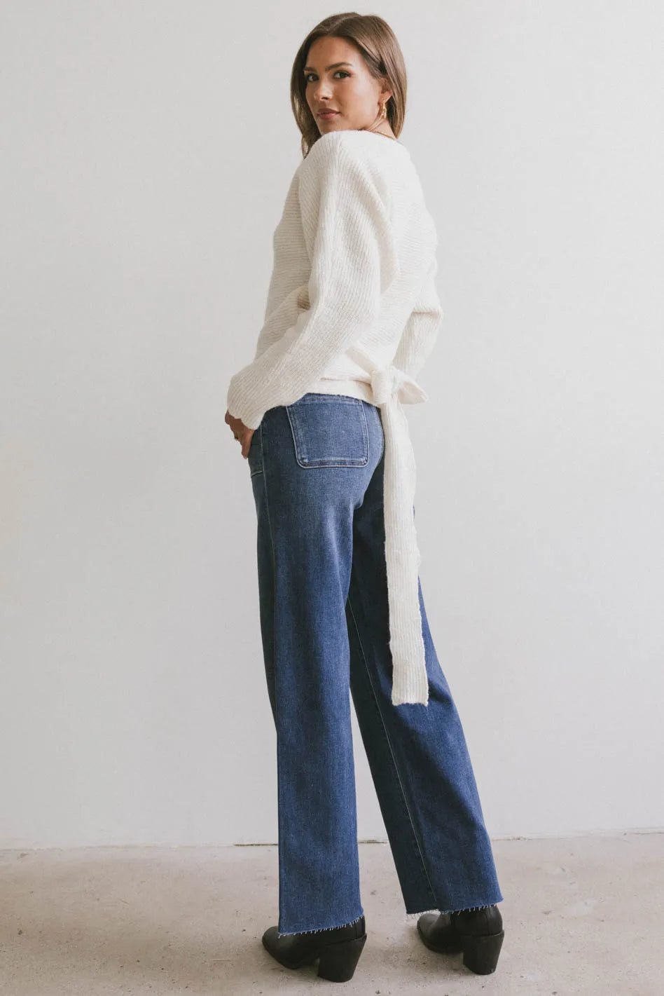 Azura Knit Sweater in Cream FINAL SALE