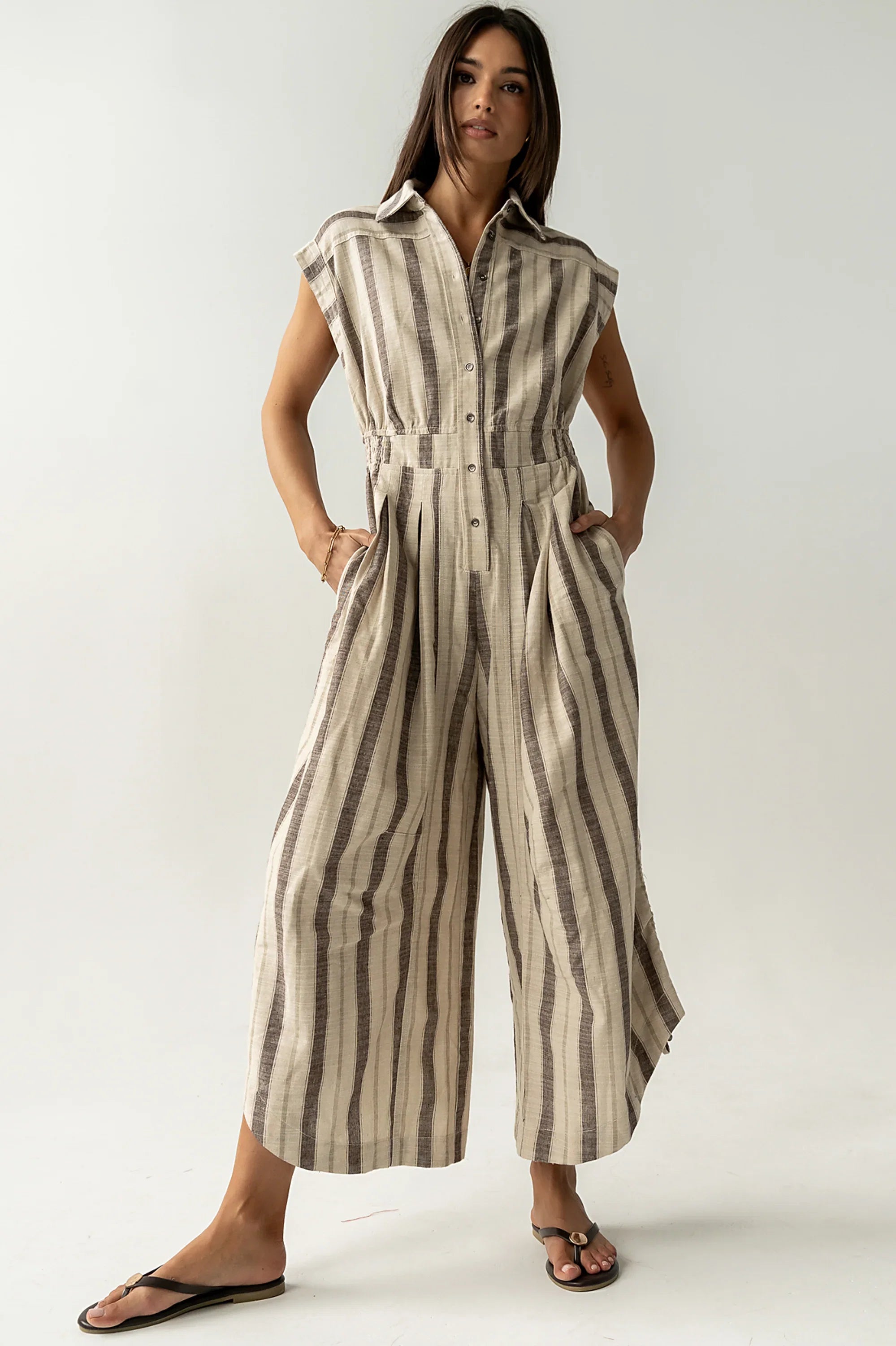 Maggie Striped Parachute Jumpsuit