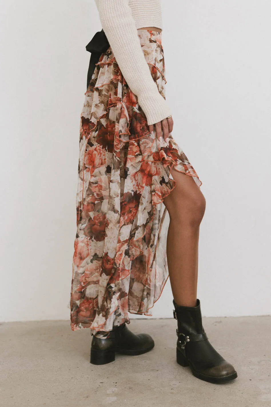 Xavier Printed Mesh Skirt FINAL SALE