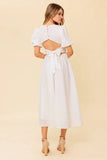 MAURA MIDI DRESS IVORY
