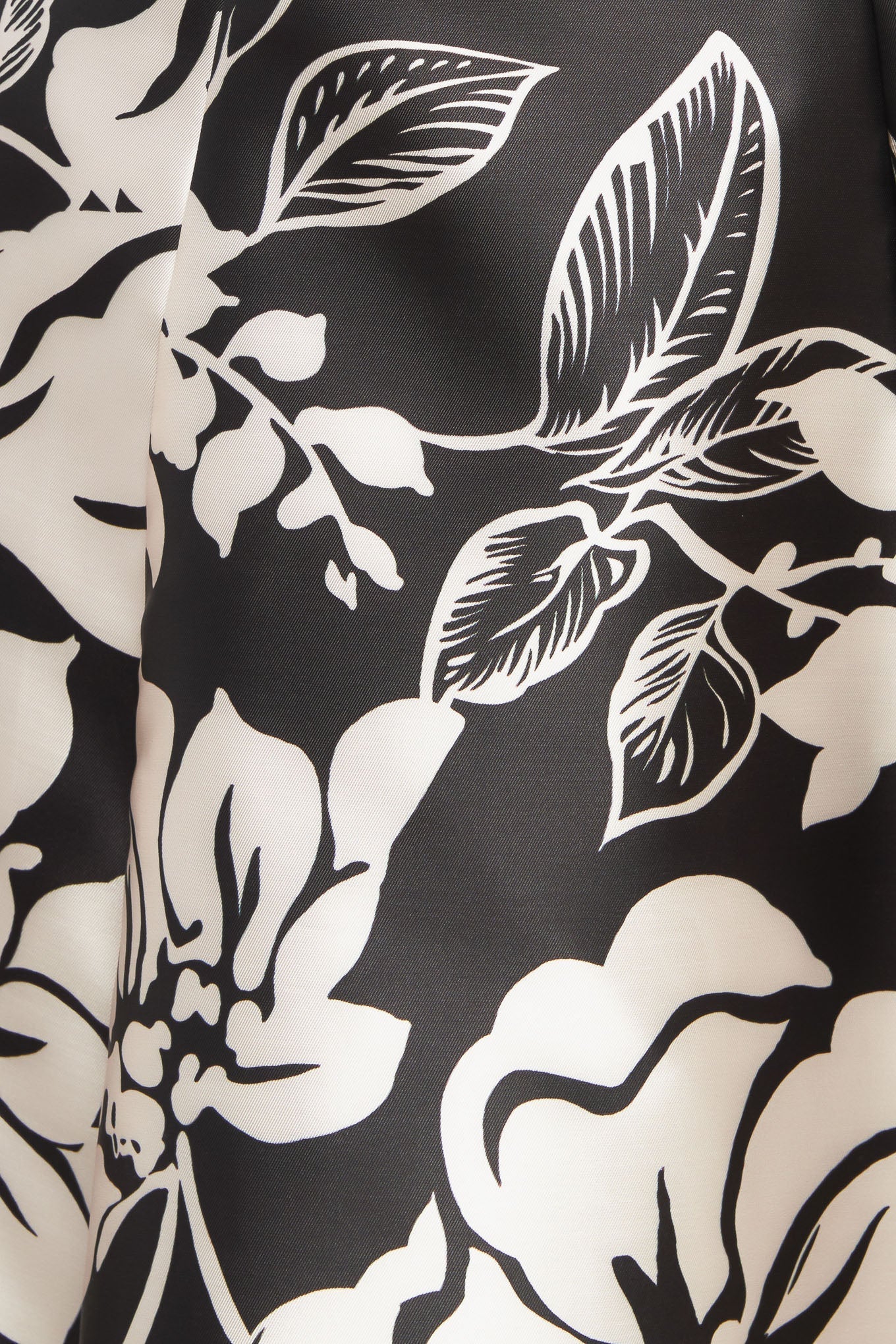 ELEGANT BLOOM SWIRL BLACK FLORAL MIDI DRESS