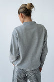 Marie Oversized Sweatshirt in Grey