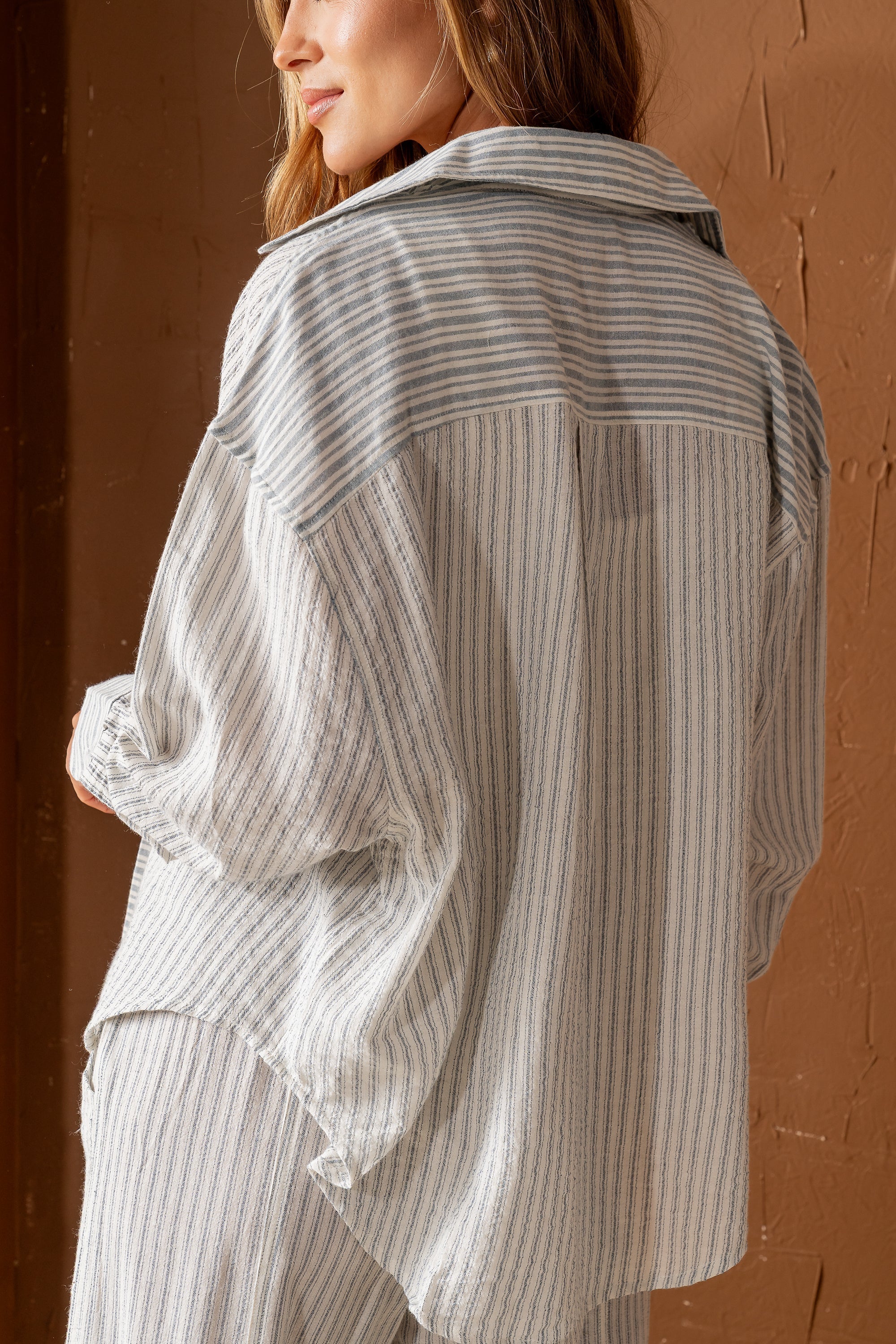 Diana Striped Button Up FINAL SALE