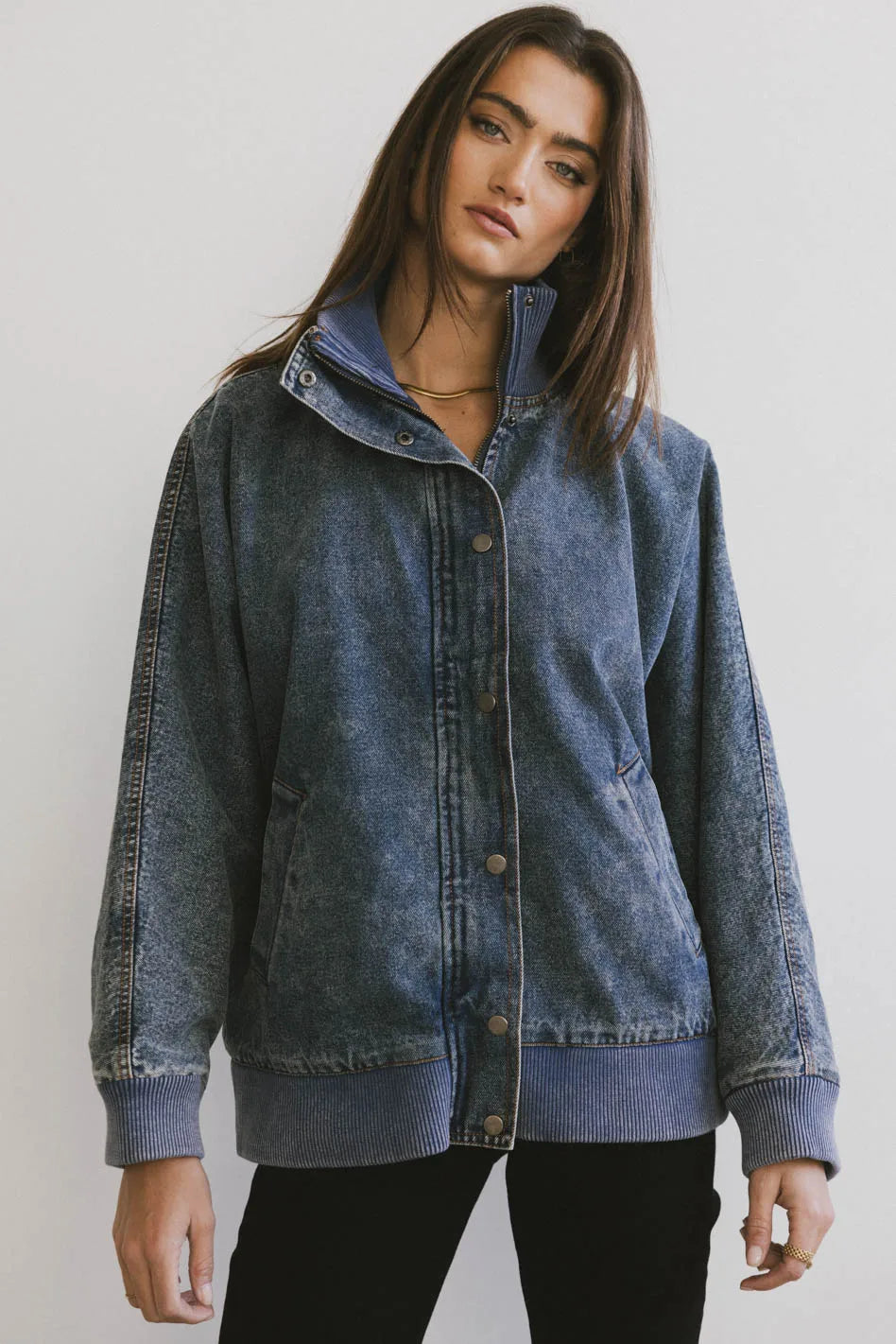 Paige Denim Jacket in Medium Wash FINAL SALE