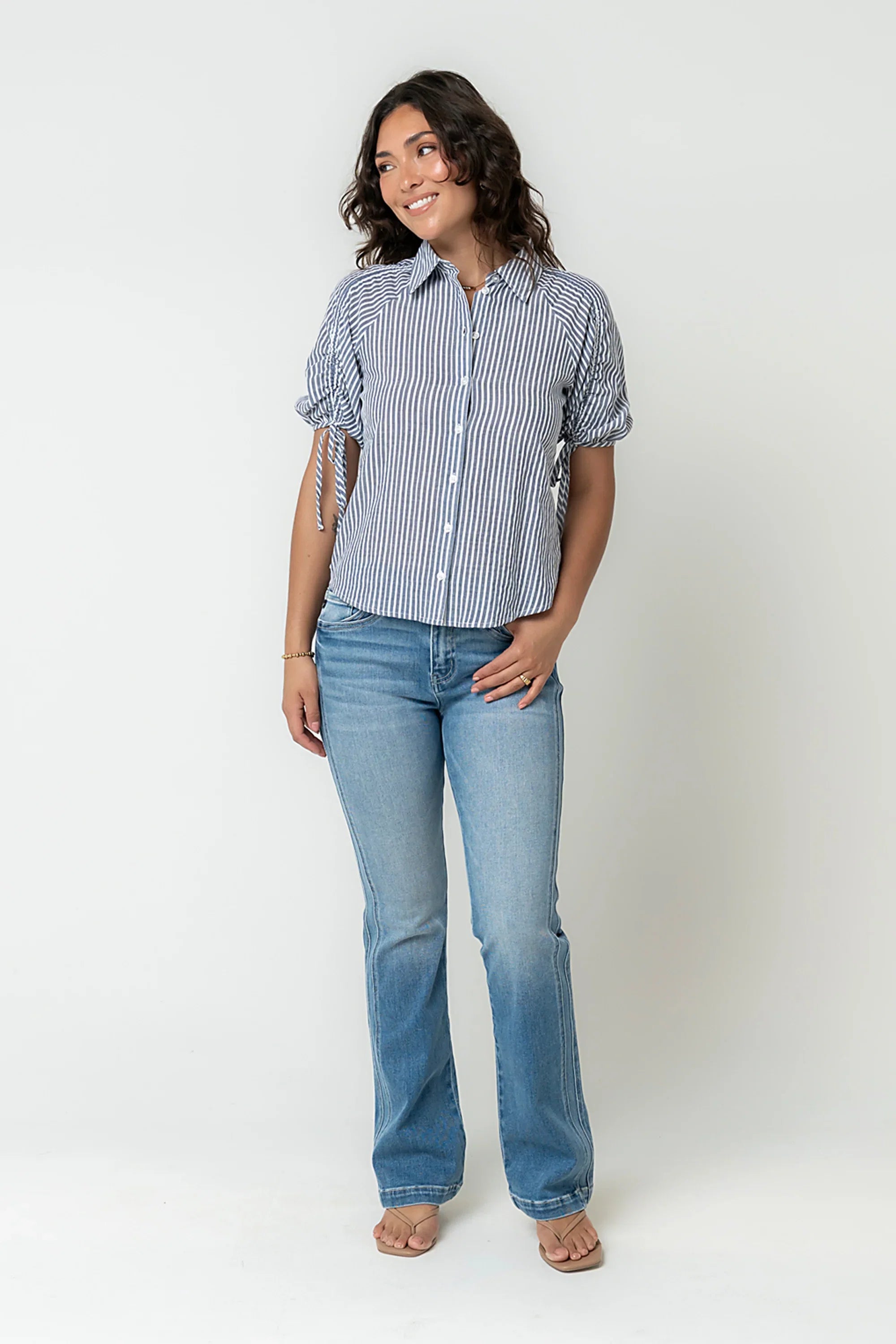 Kylen Striped Button Up