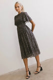 Sofia Midi Dress in Purple FINAL SALE