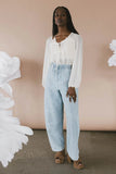 Frankie Sheer Peplum Blouse FINAL SALE