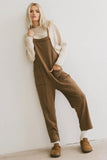 Kestrel Knit Overalls in Mocha FINAL SALE