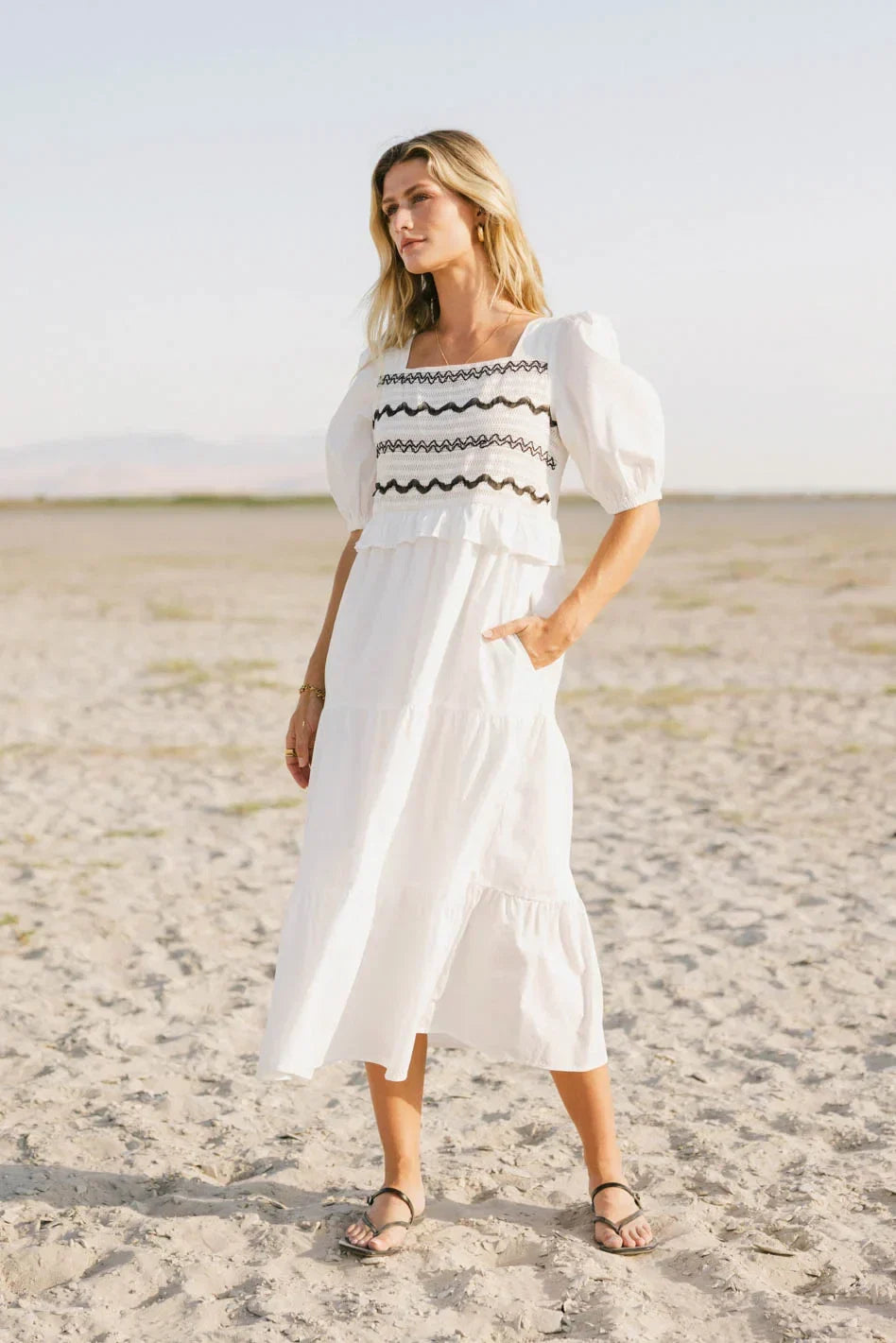 Sinead Smocked Back Midi Dress FINAL SALE