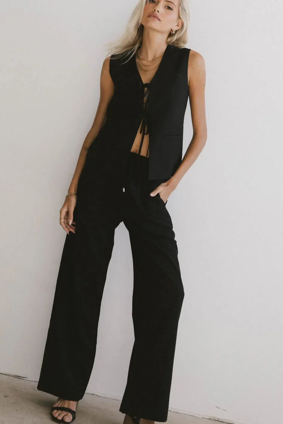 Eslyn Oversized Vest in Black FINAL SALE