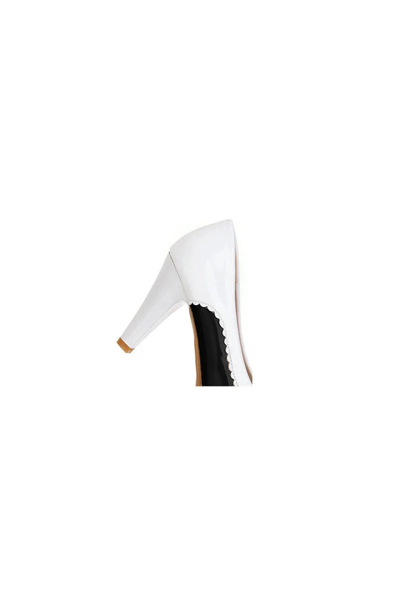 Retro Bowknot High Heels Shoes