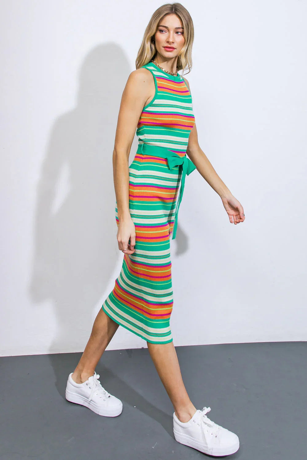 LETS GO ABROAD SWEATER DRESS