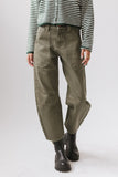 Scottie Barrel Jeans in Olive FINAL SALE