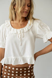 Lottie Blouse in Ivory FINAL SALE