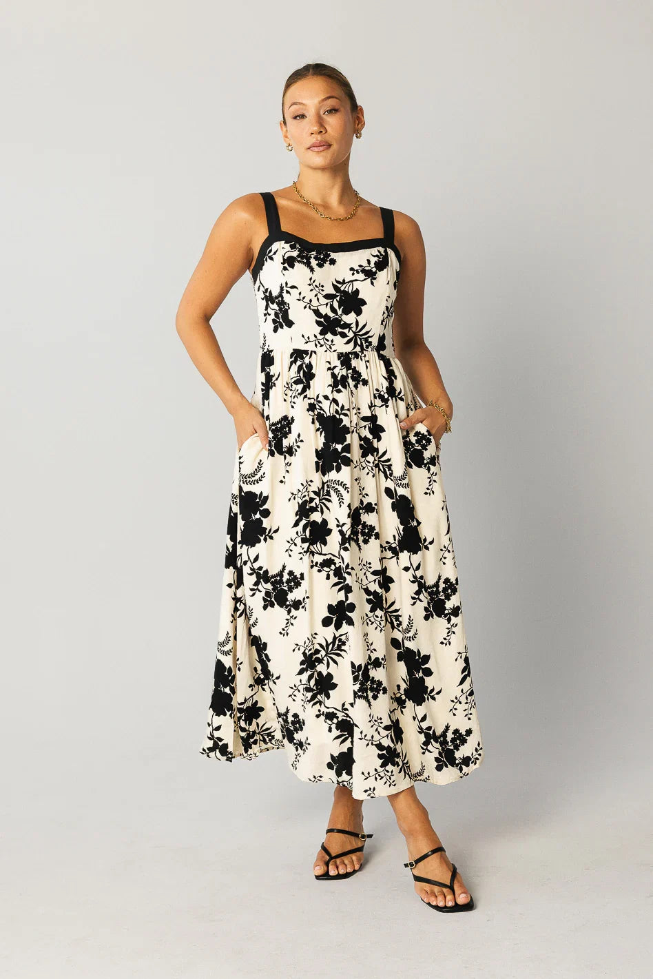 Zora Floral Midi Dress FINAL SALE