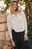 Remi Contrast Floral Top