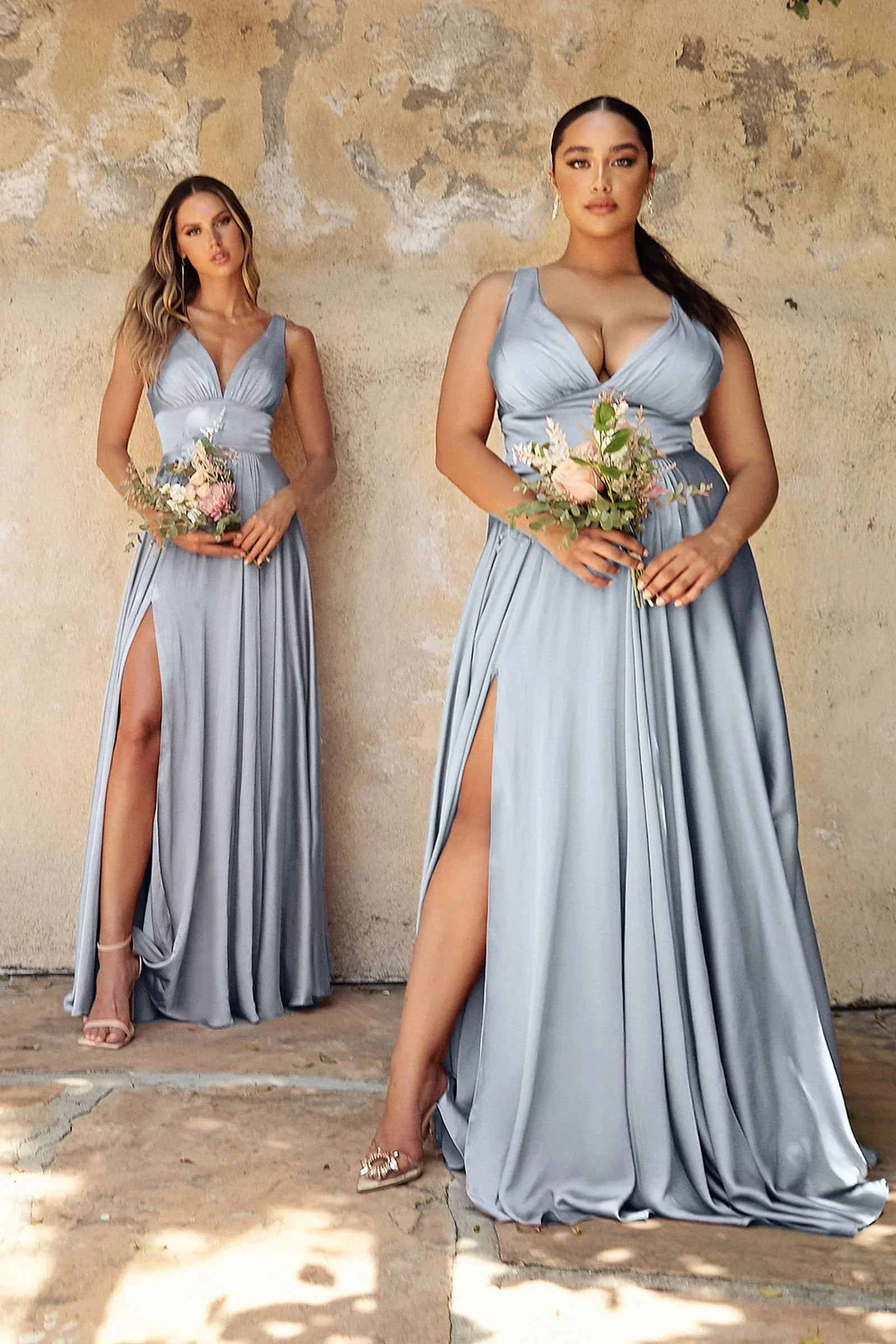 Kinsley Gown Soft Satin A line Dress