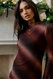 Misha Mesh Maxi Dress