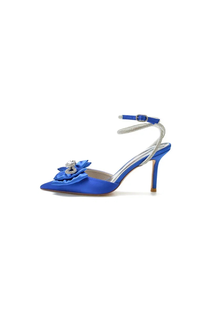 Pointed Toe Heels with Ribbon Bow