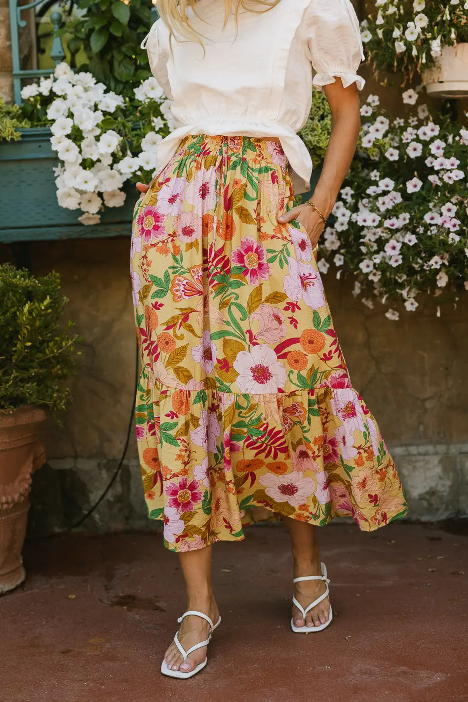 Cecily Floral Skirt FINAL SALE