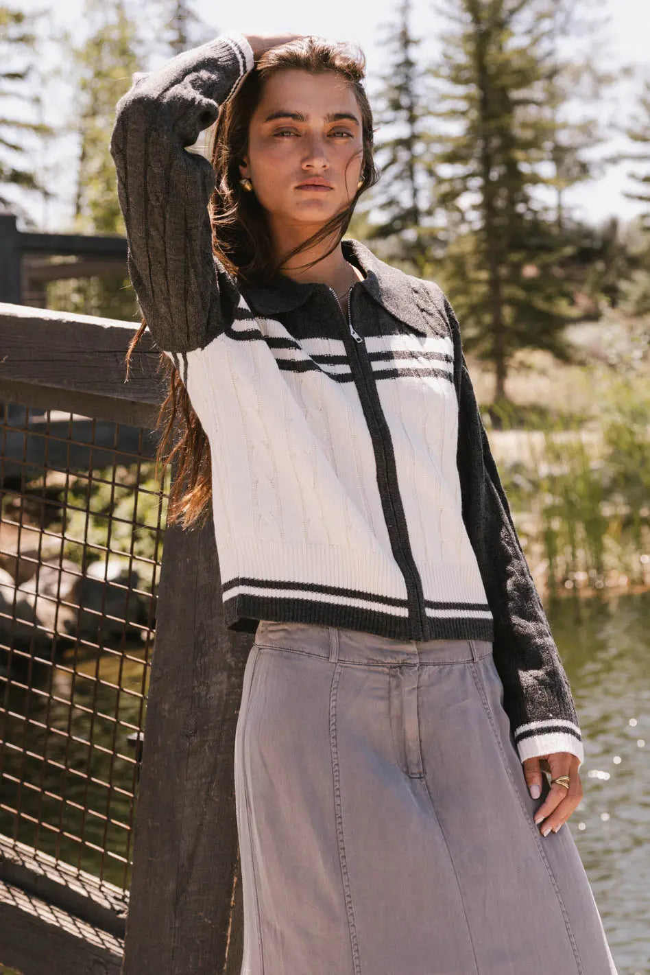 Rita Zip Up Sweater FINAL SALE