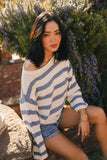 Kelsey Striped Sweater in Blue FINAL SALE