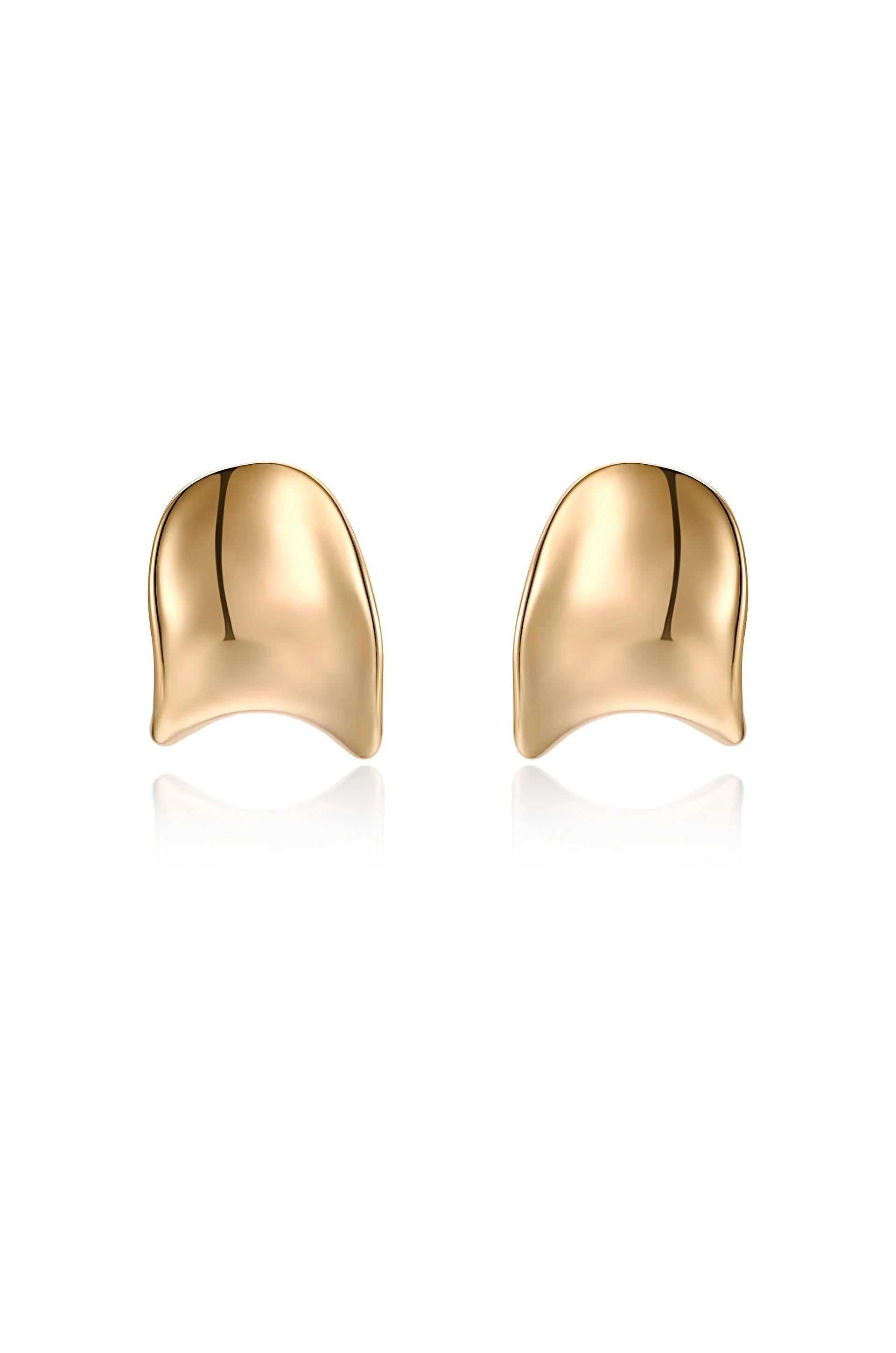 Curved Stud Earrings