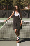 Britt Overall Dress in Black FINAL SALE