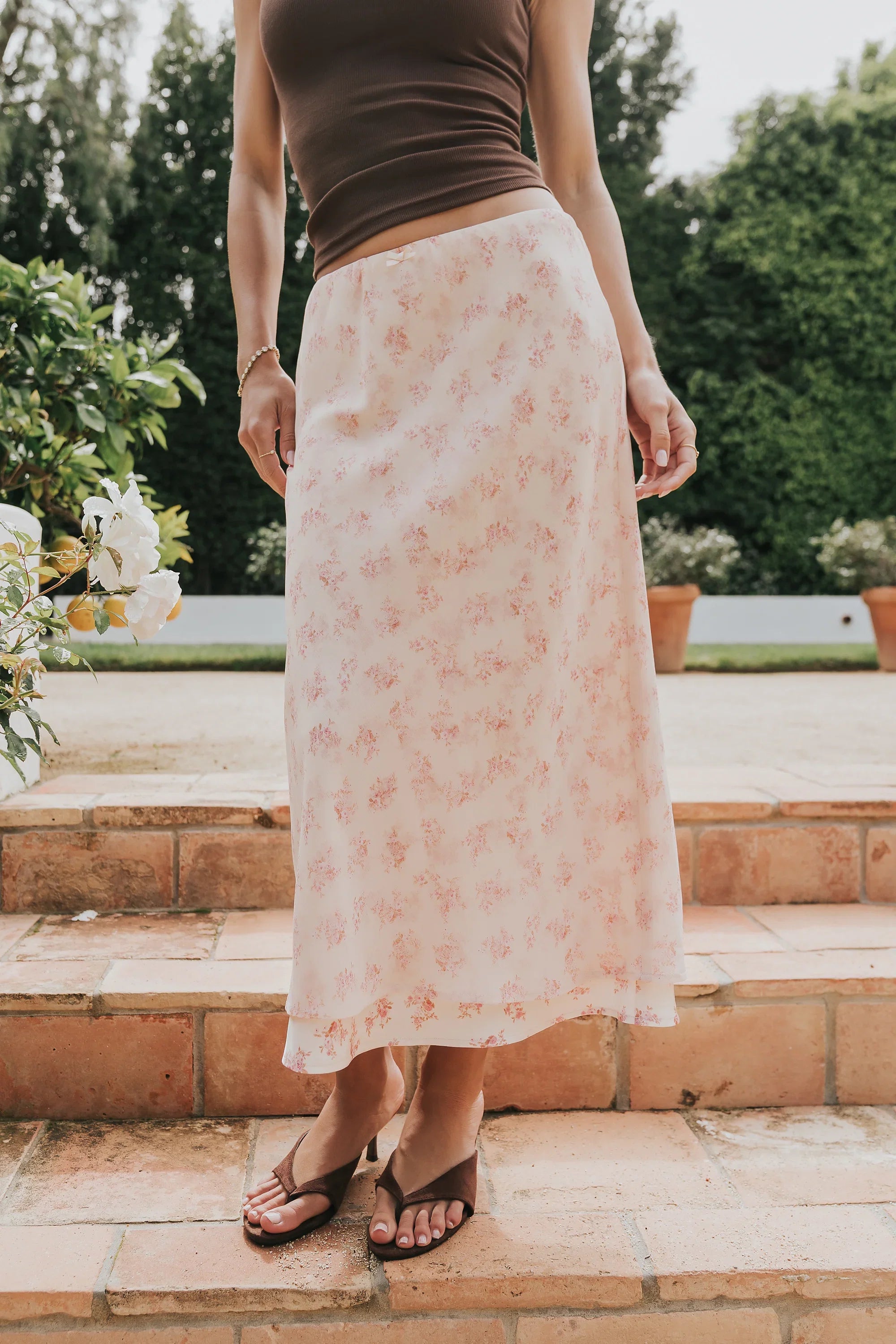 Emma Floral Midi Skirt