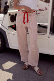Jocelyn Barrel Jeans in Rust Stripe FINAL SALE