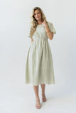 Scotty Embroidered Midi Dress