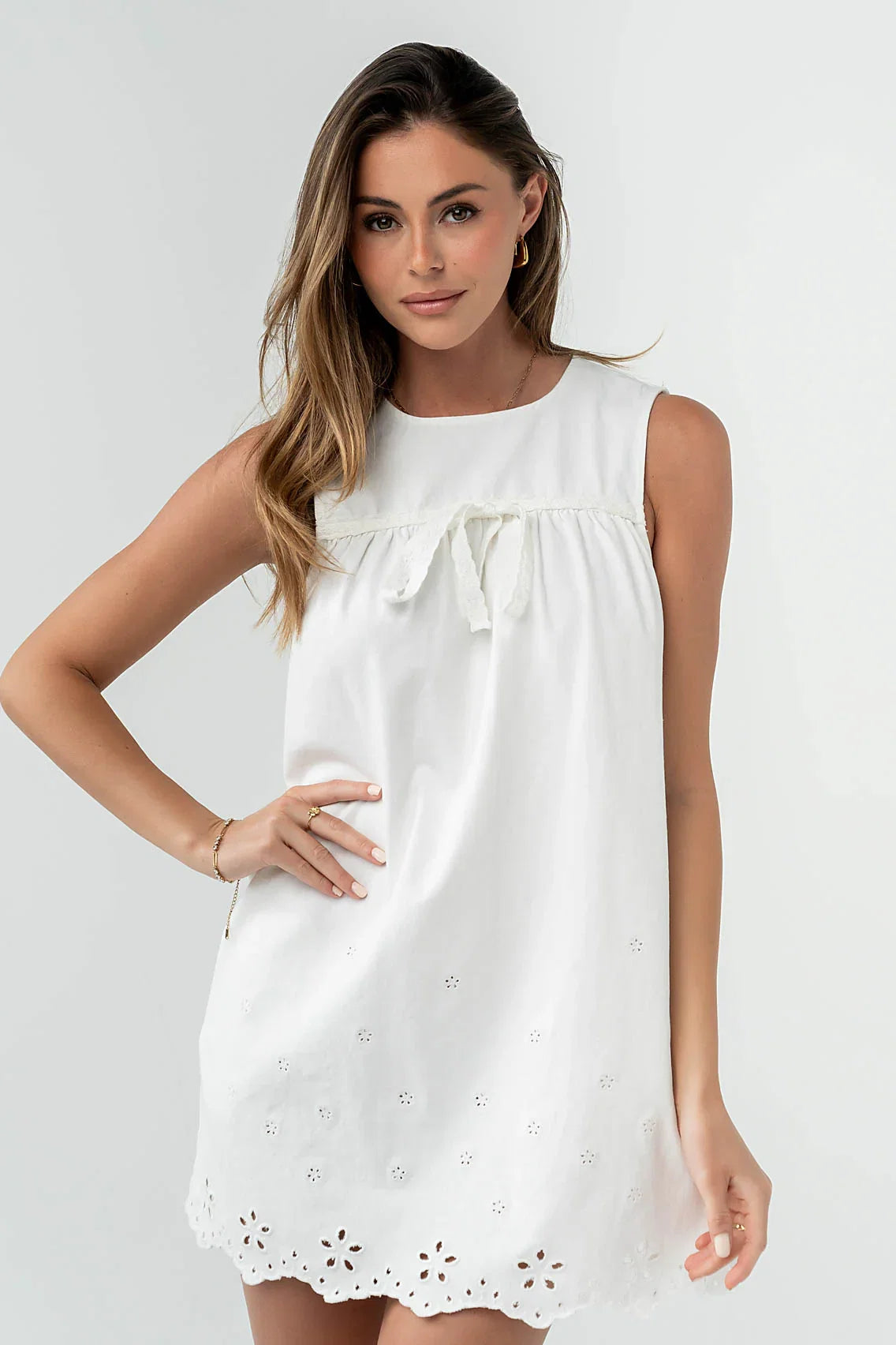 Peyton Embroidered Mini Dress