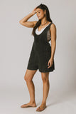 Scottie Denim Overalls in Black FINAL SALE