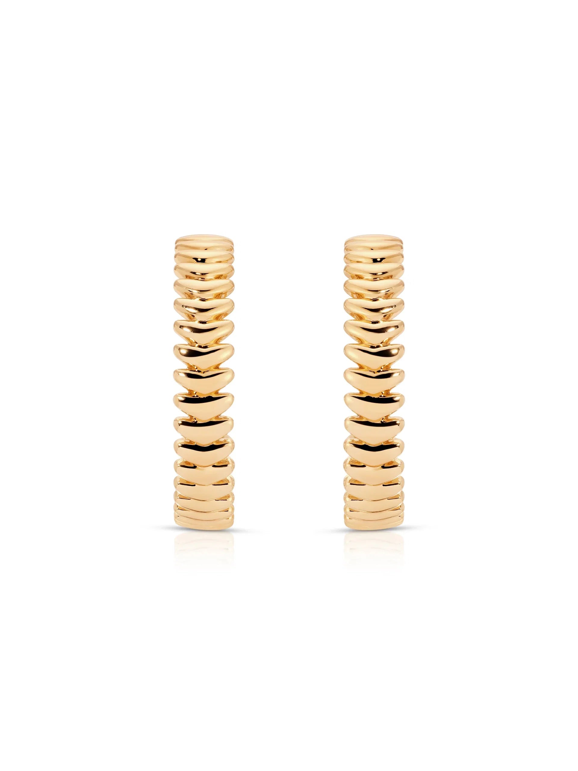 Large Metal Moderna Hoops