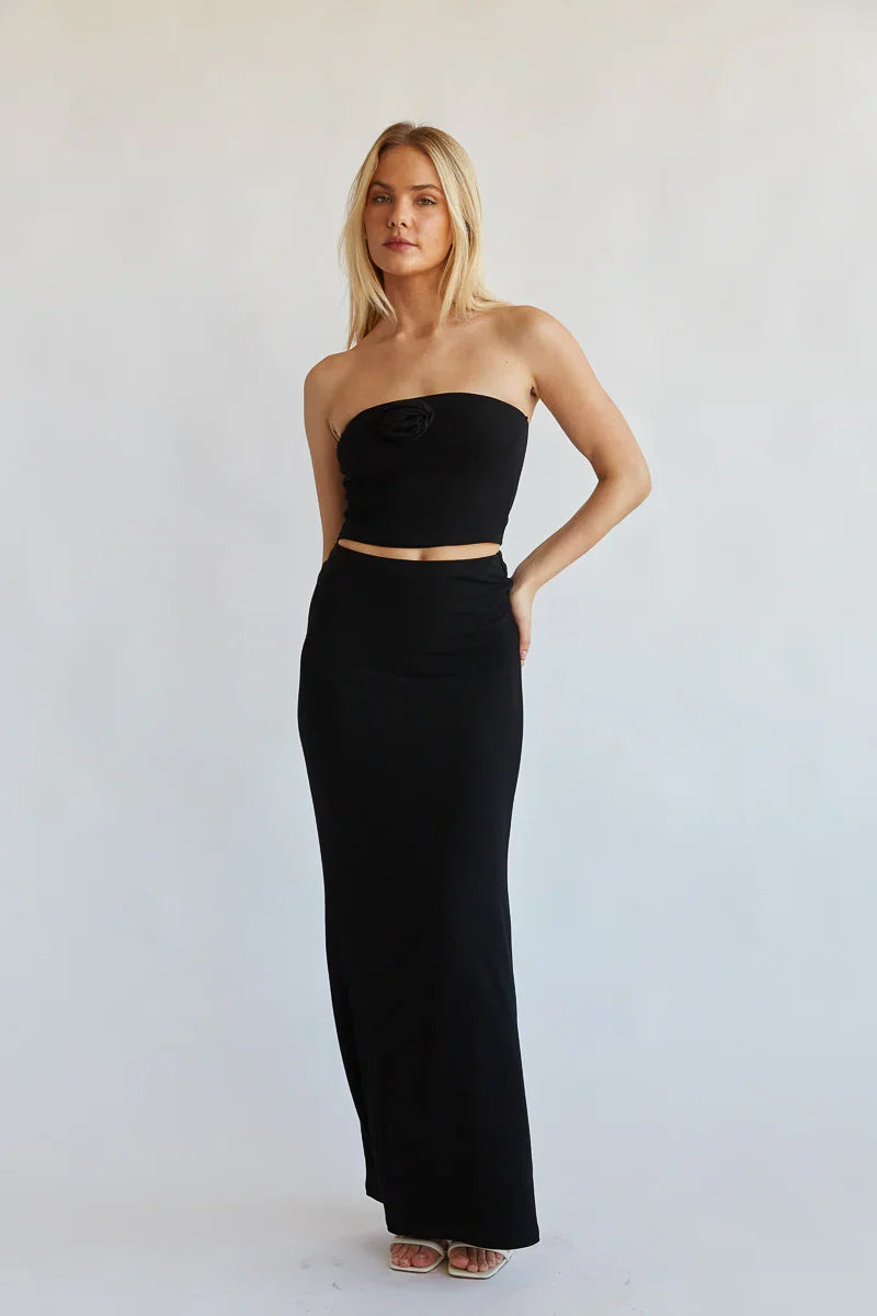 Rosalyn High Rise Maxi Skirt