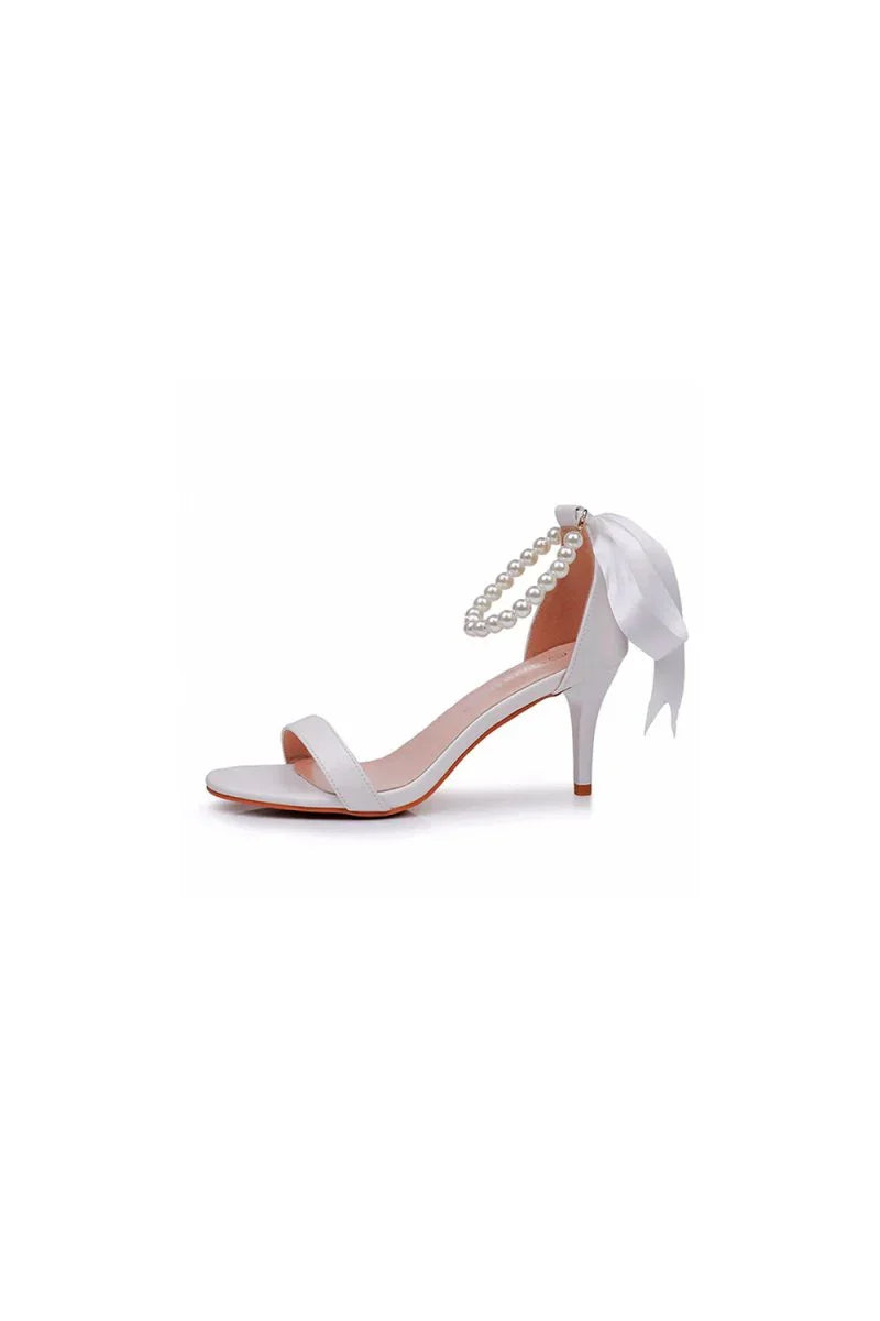 Elegant Open Toe Ankle Strap Stiletto Sandals