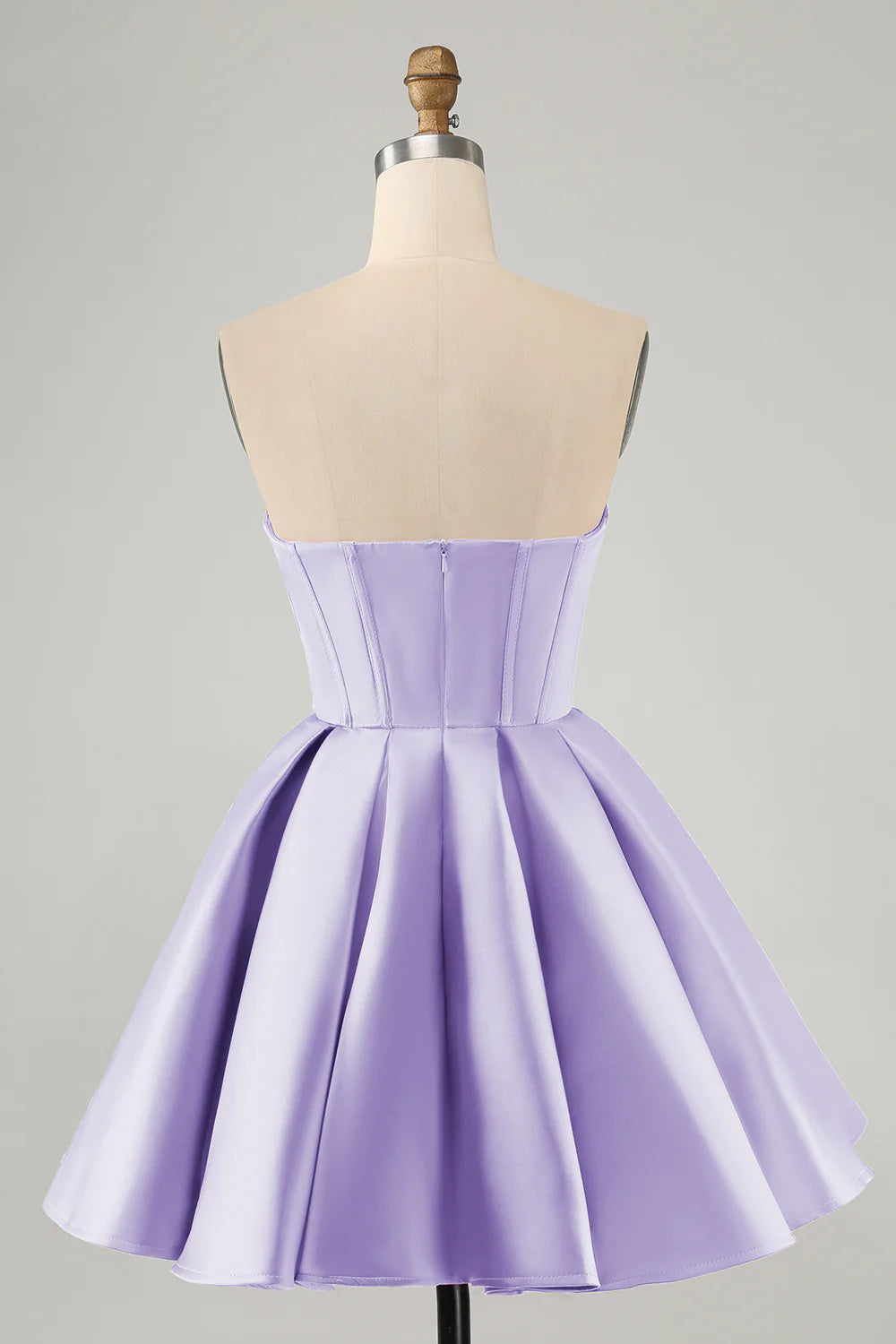 Cute Fuchsia A Line Sweetheart Corset Short Homecoming Dress with Beading