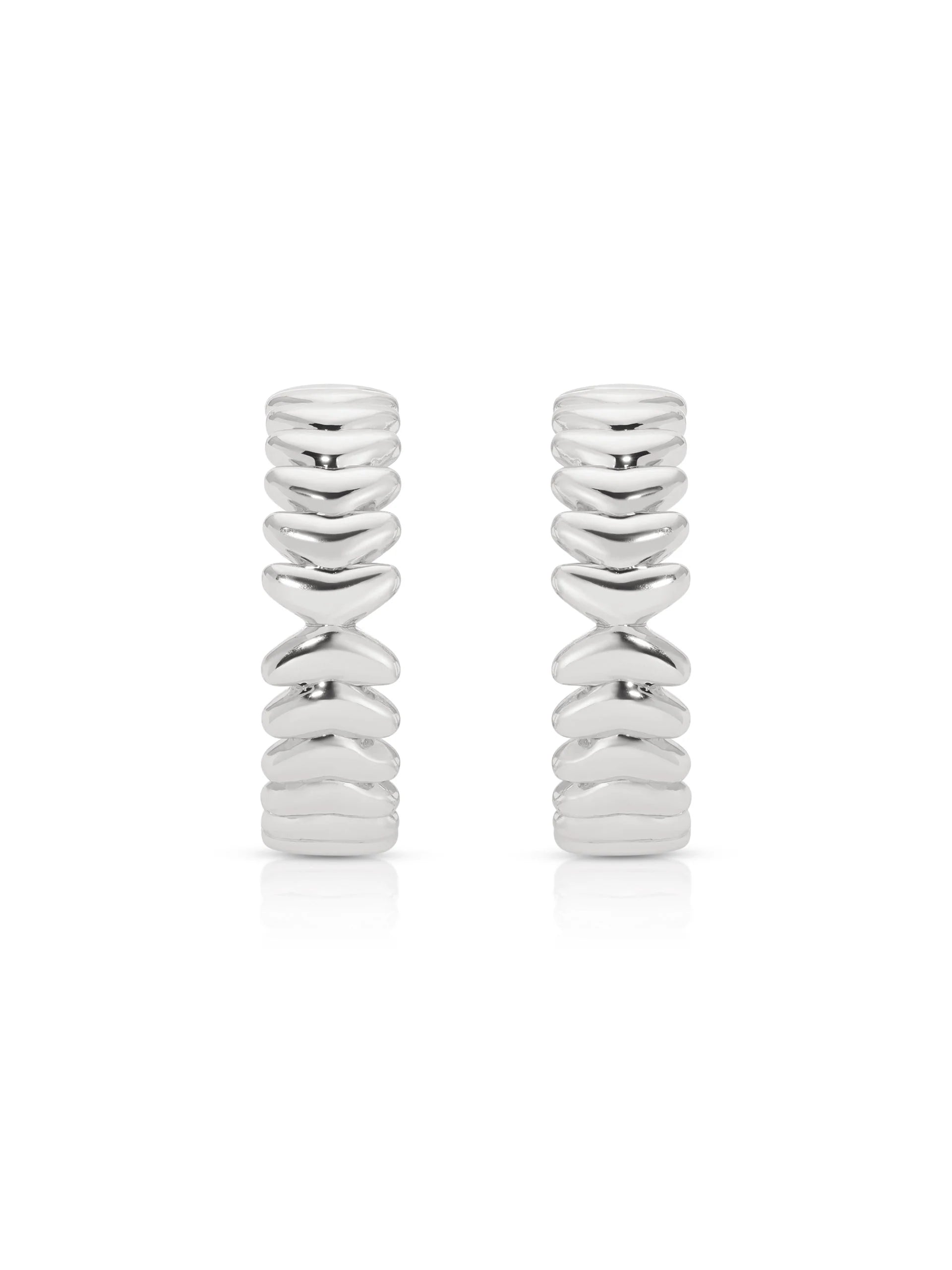 Medium Metal Moderna Hoops