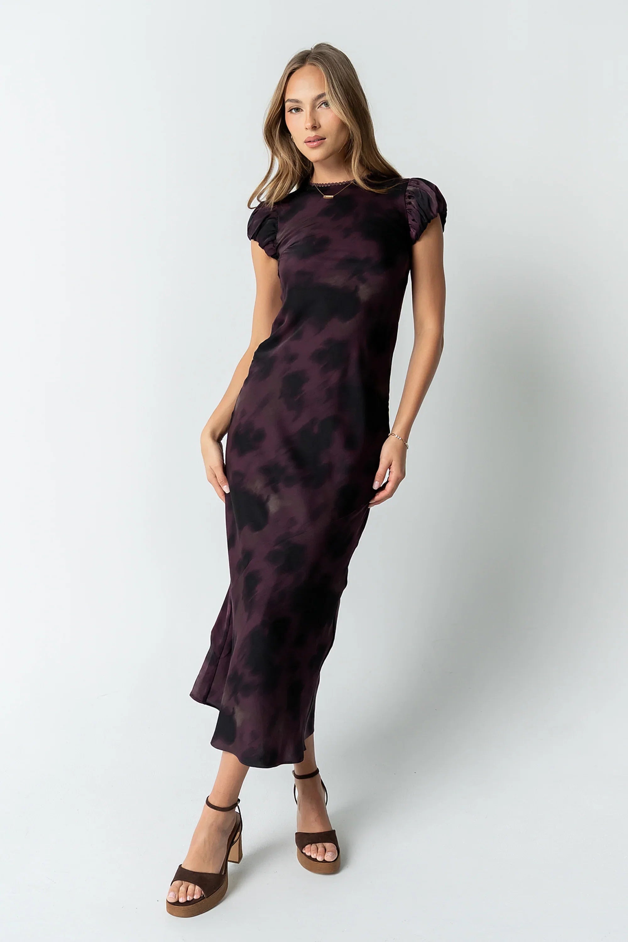Ellianna Floral Maxi Dress in Purple