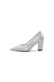 Pointed Toe Slip on Lace Wedding Shoes