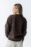 Marie Oversized Sweatshirt in Brown