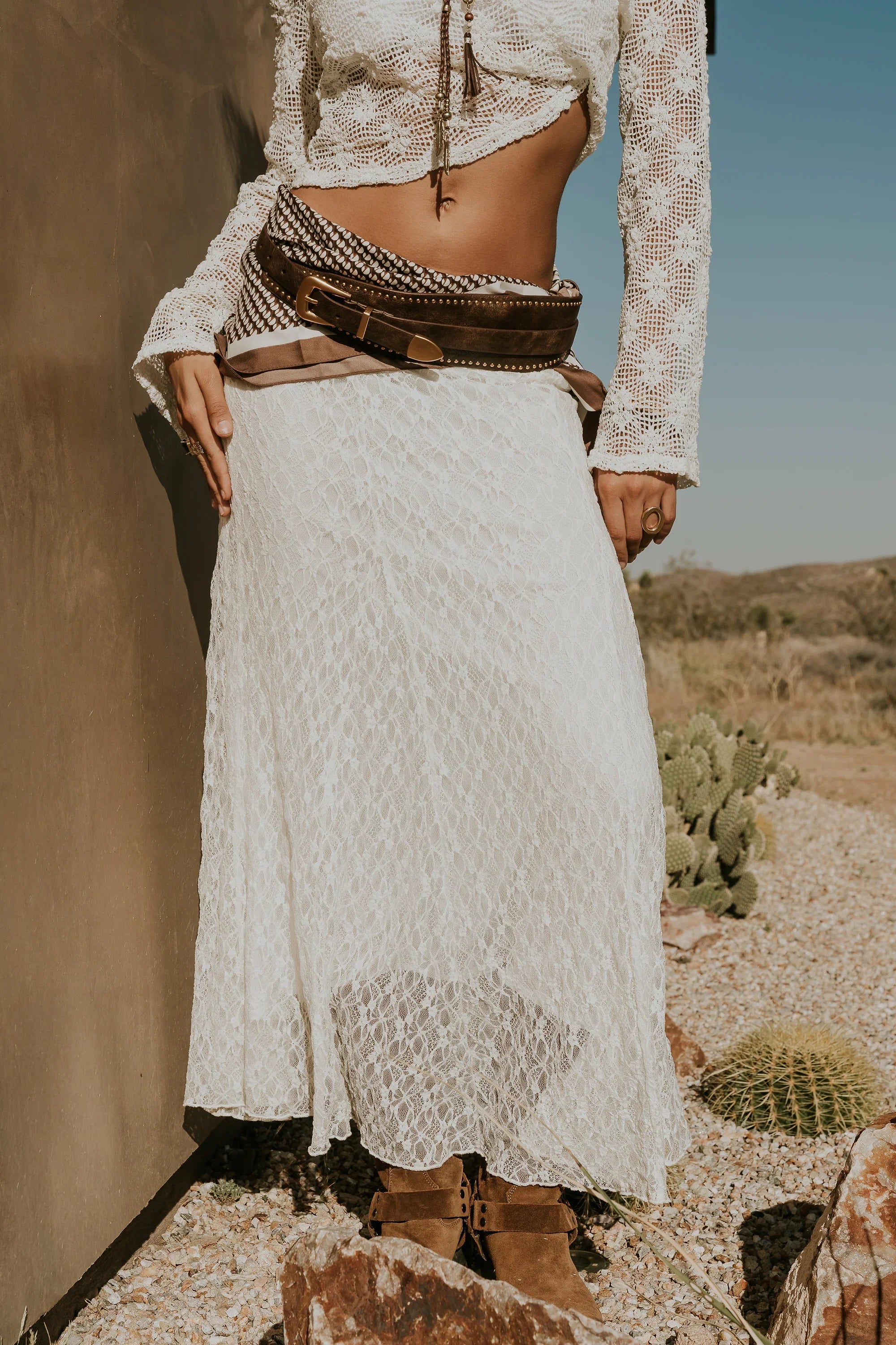 Brynn Lace Maxi Skirt