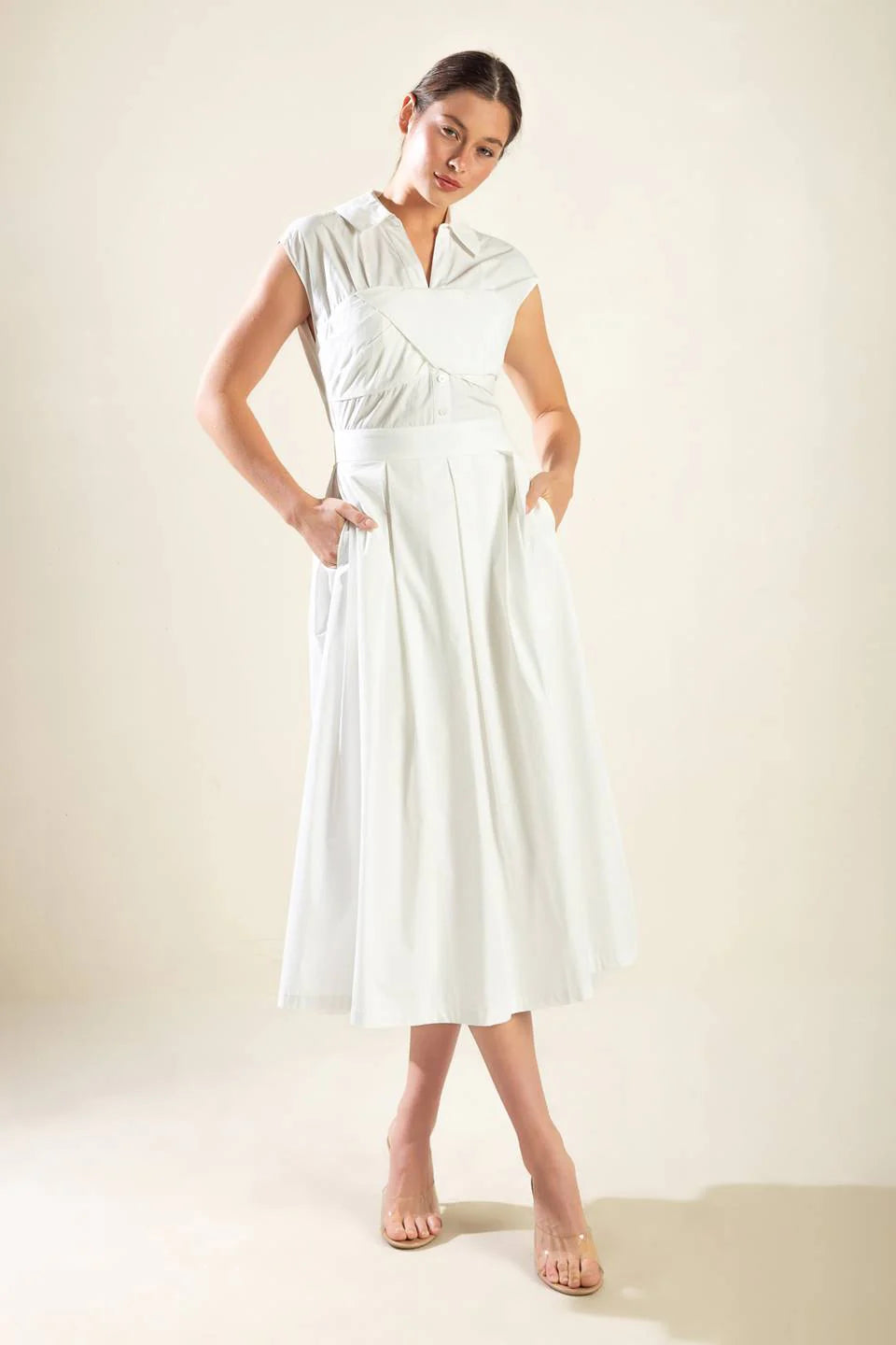 DREAMY IMPRESSION MIDI DRESS