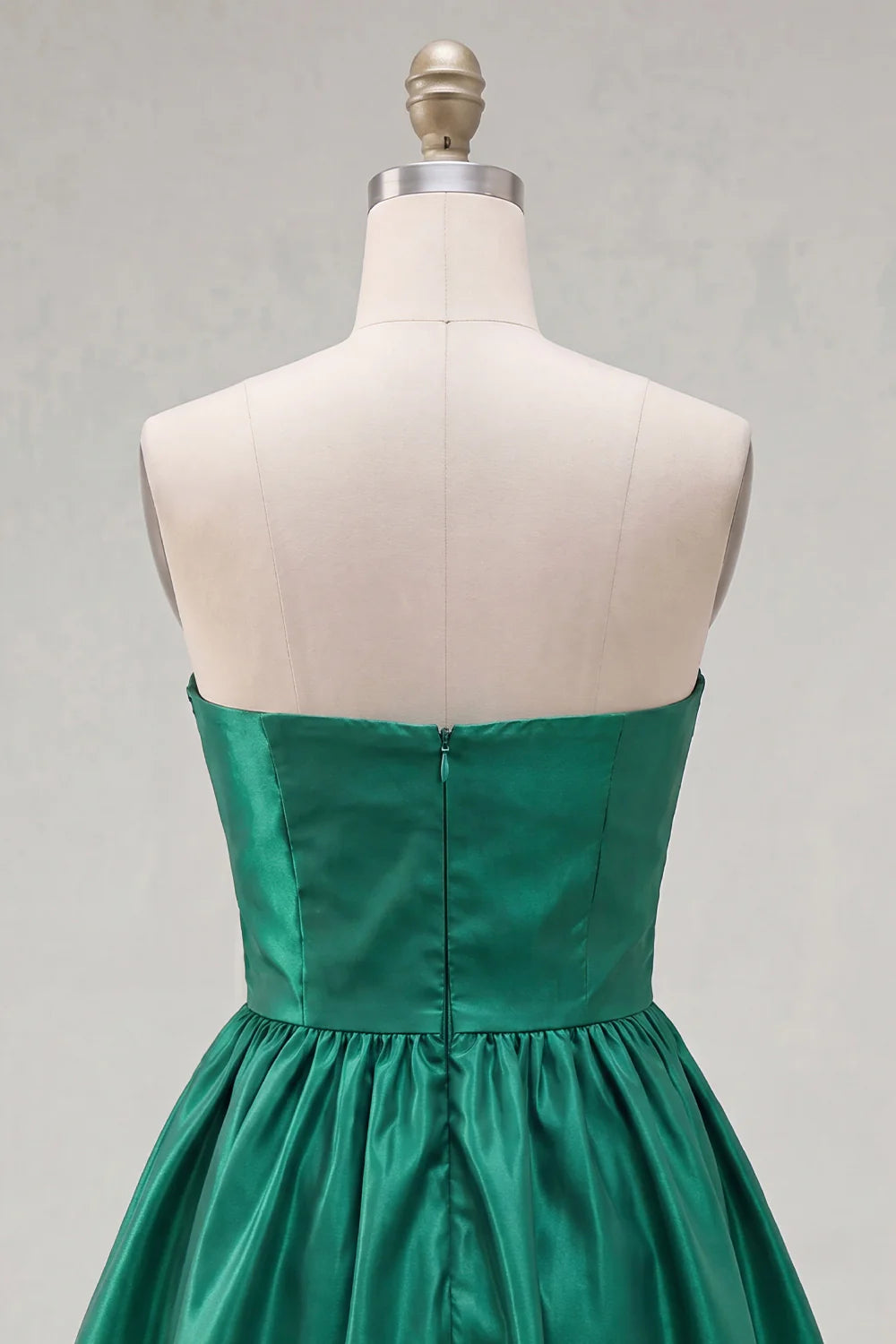 Strapless Blue A Line Short Homecoming Dress with Bow