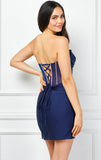 TARYN MINI DRESS STRAPLESS CORSET COCKTAIL DRESS