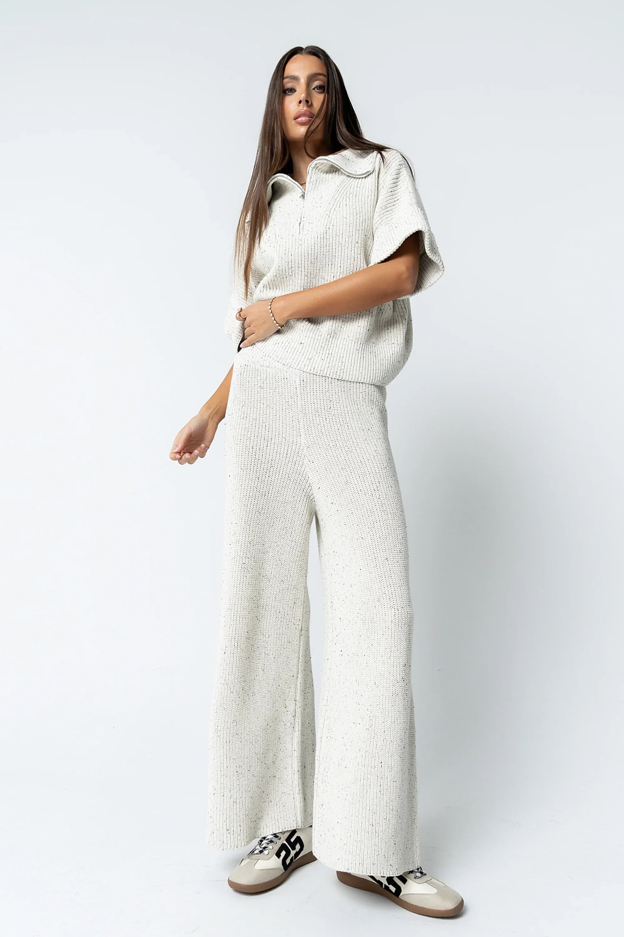 Jensen Speckled Wide Leg Pants FINAL SALE