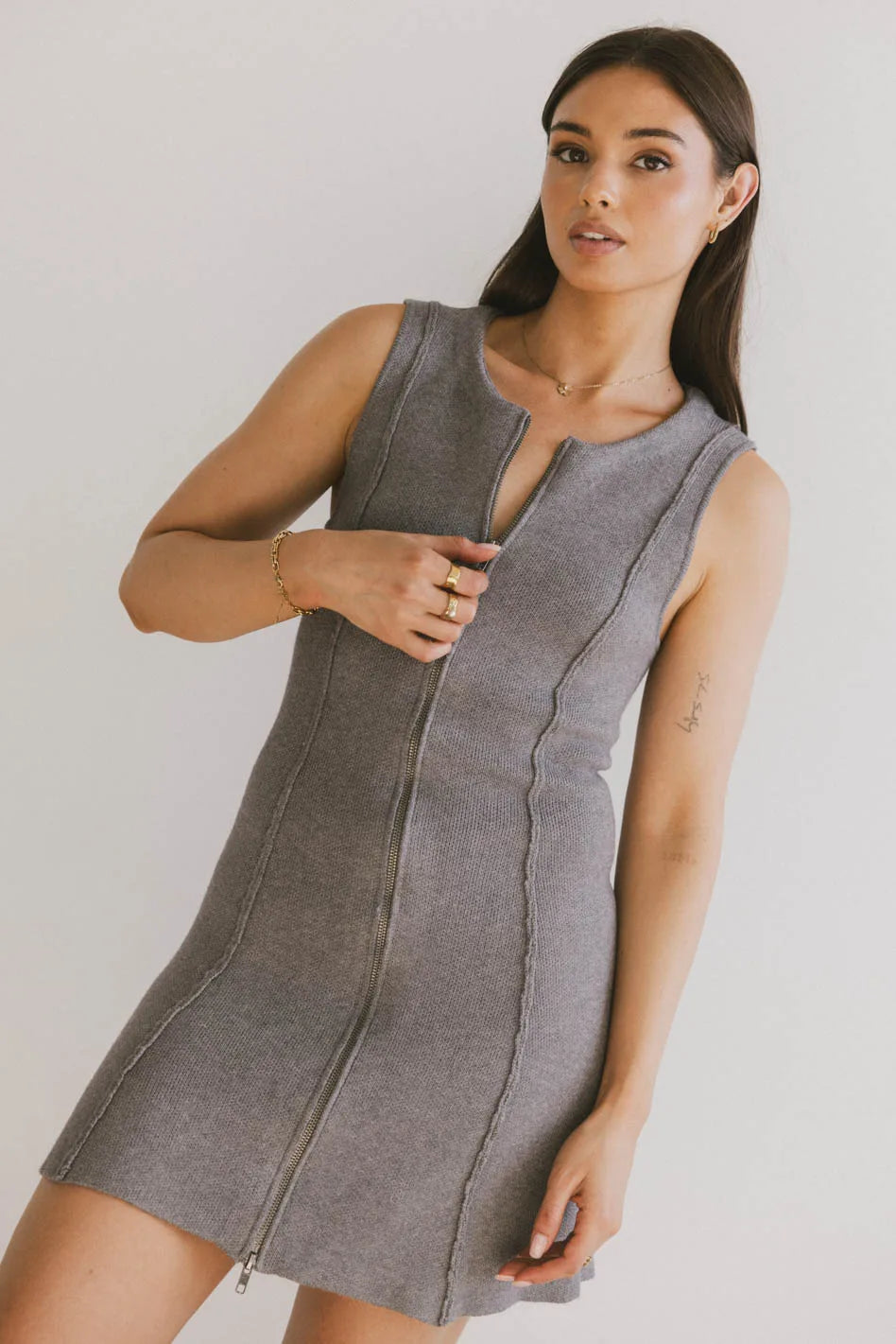 Vela Zip Up Mini Dress FINAL SALE