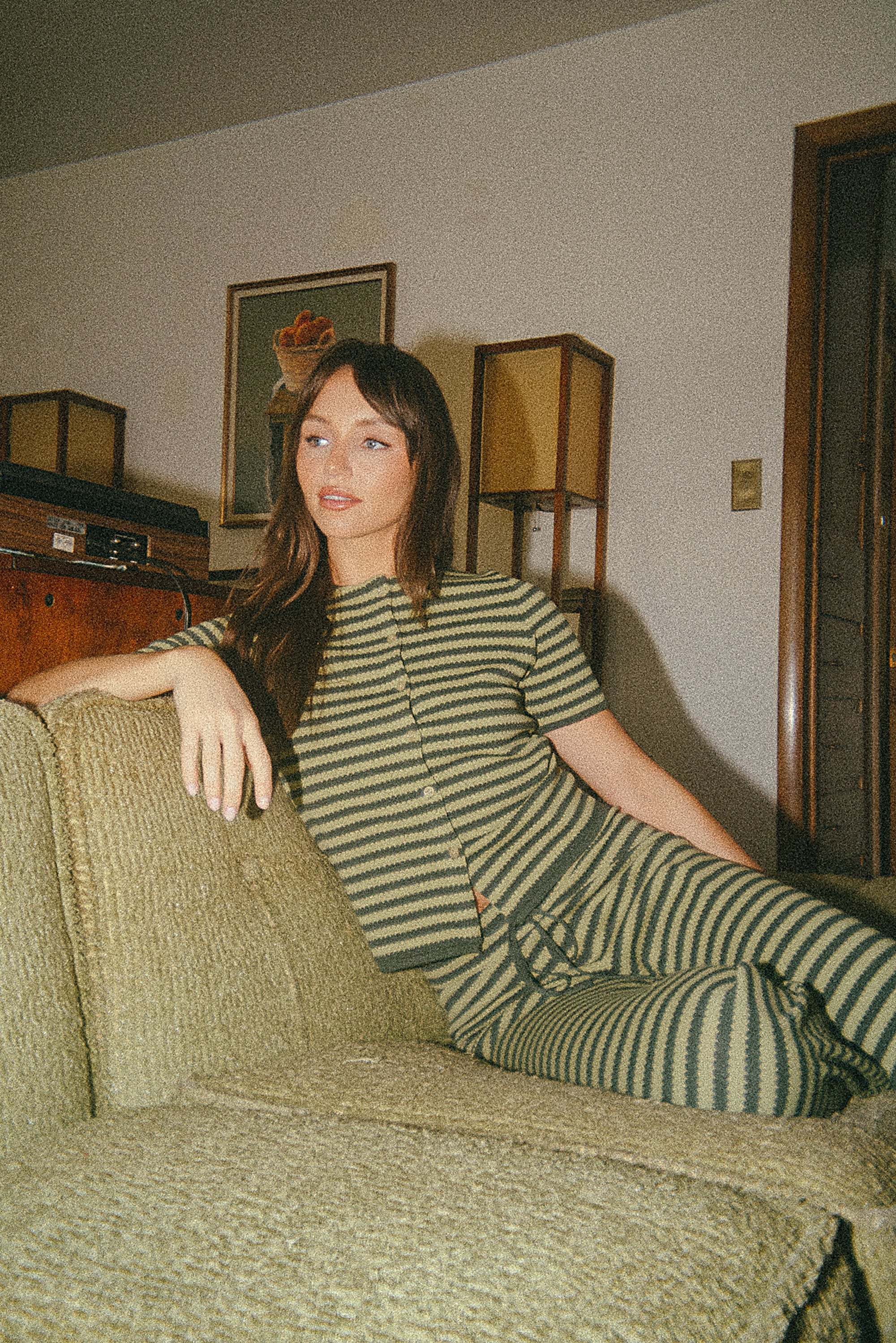 Ireland Striped Top in Green FINAL SALE