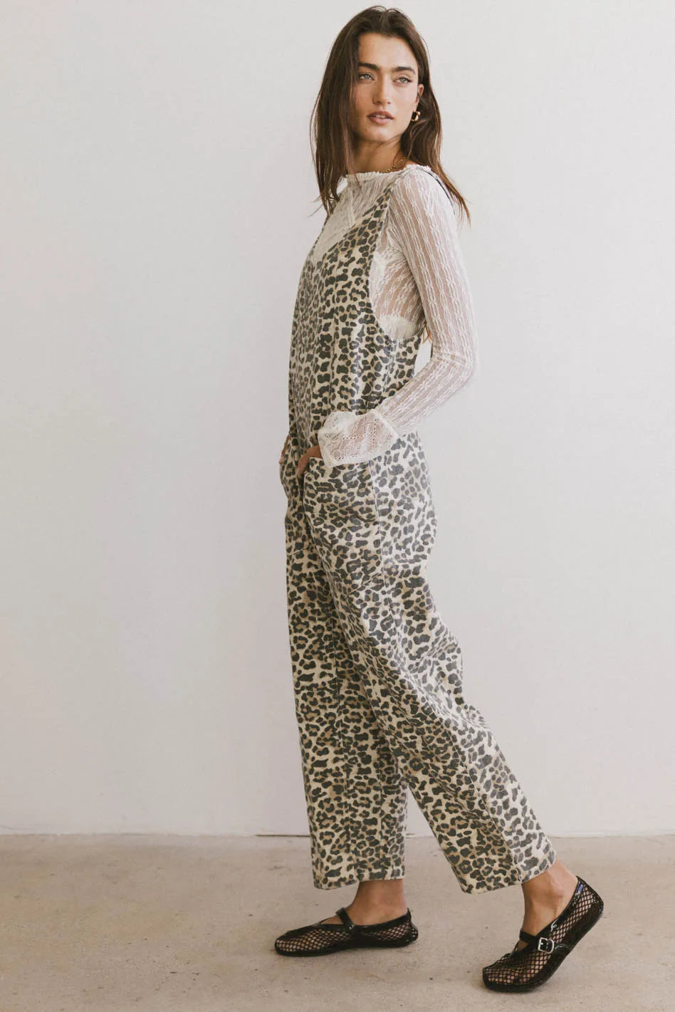 Ziggy Leopard Overalls FINAL SALE