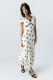 Neo Mesh Maxi Dress in Ivory